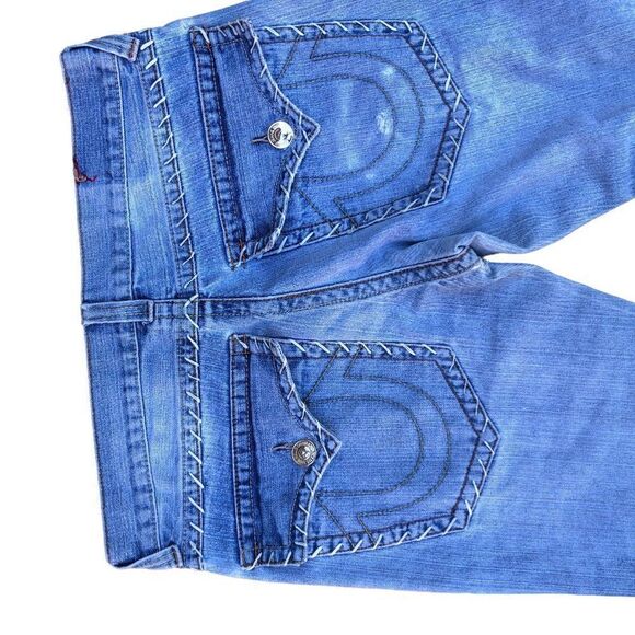 True Religion Jeans Size 34 White Stitch No Tab - Picture 10 of 11